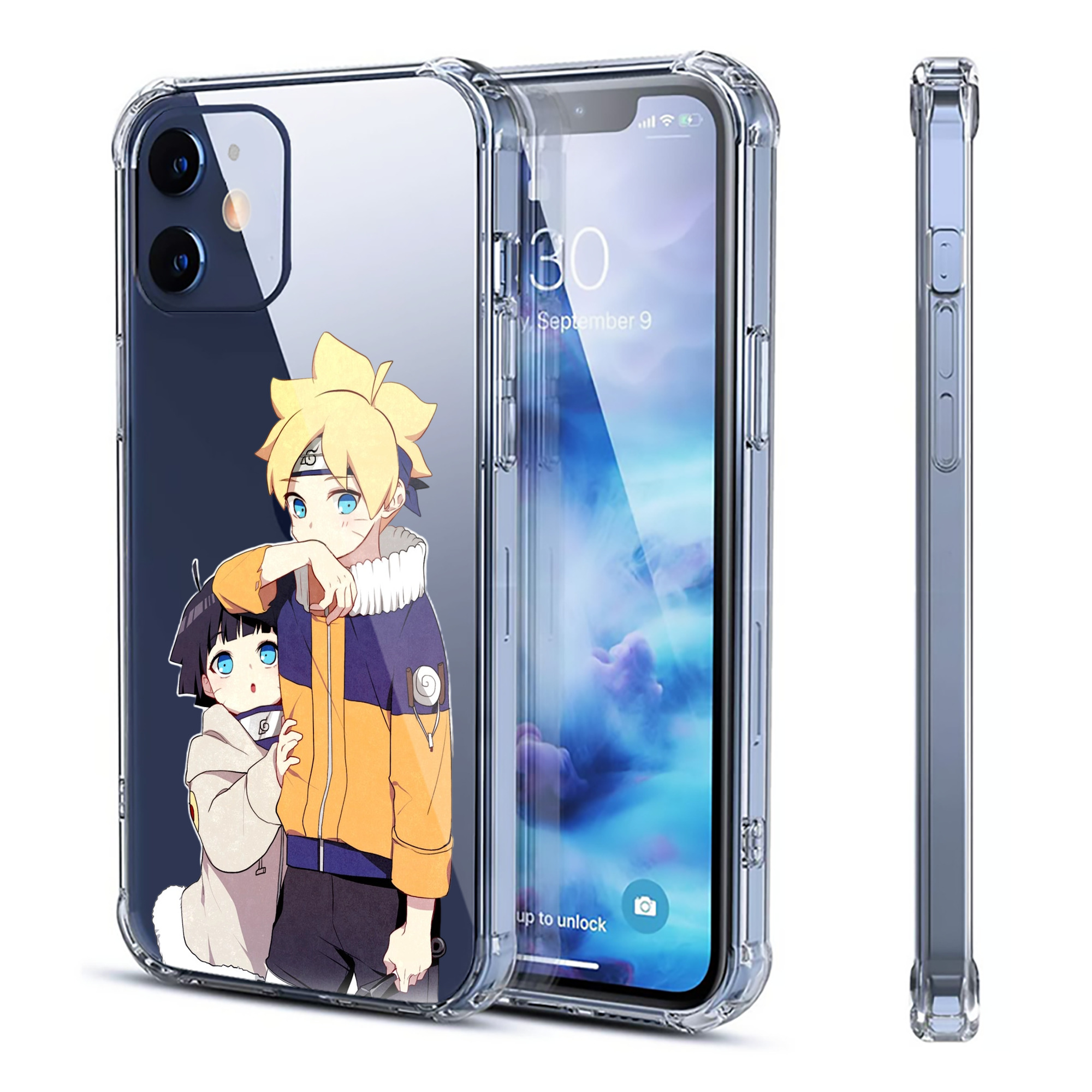 （画像用） NARUTO -ナルト- うずまき ボルト Uzumaki Boruto 【iPhone 12シリーズ対応】透明スマホケース（クリアソフトケース）